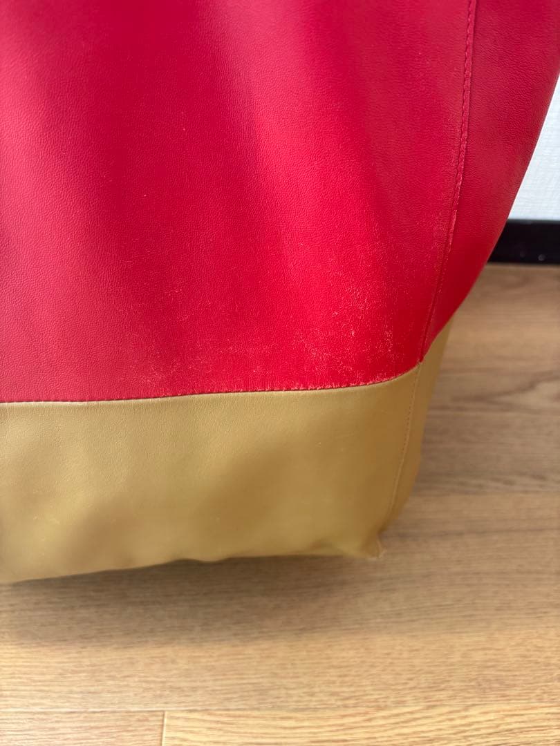 CÉLINE 赤✖️ベージュ トートバッグ