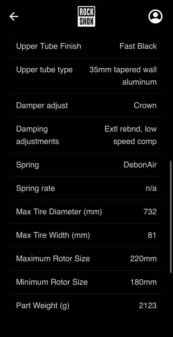 パーツ Rock shox Yari Rc