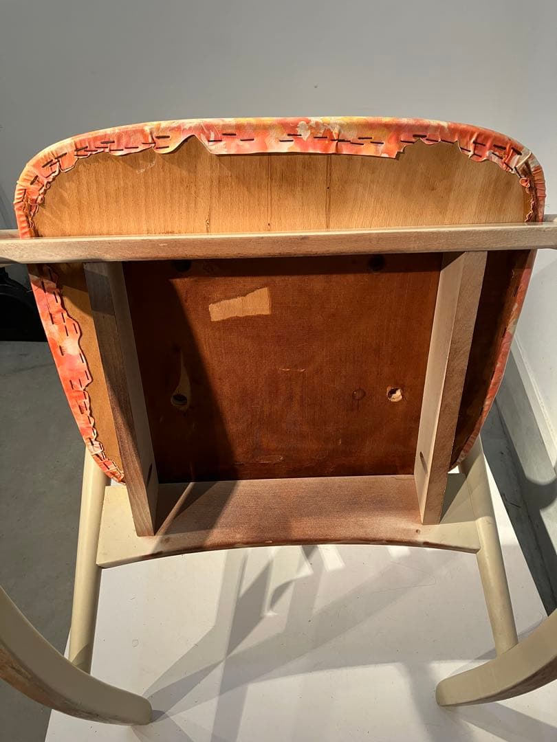 オールド、鳥取家具、ロッキングチェア、昭和レトロ、和モダン、キツツキ、日進木工、