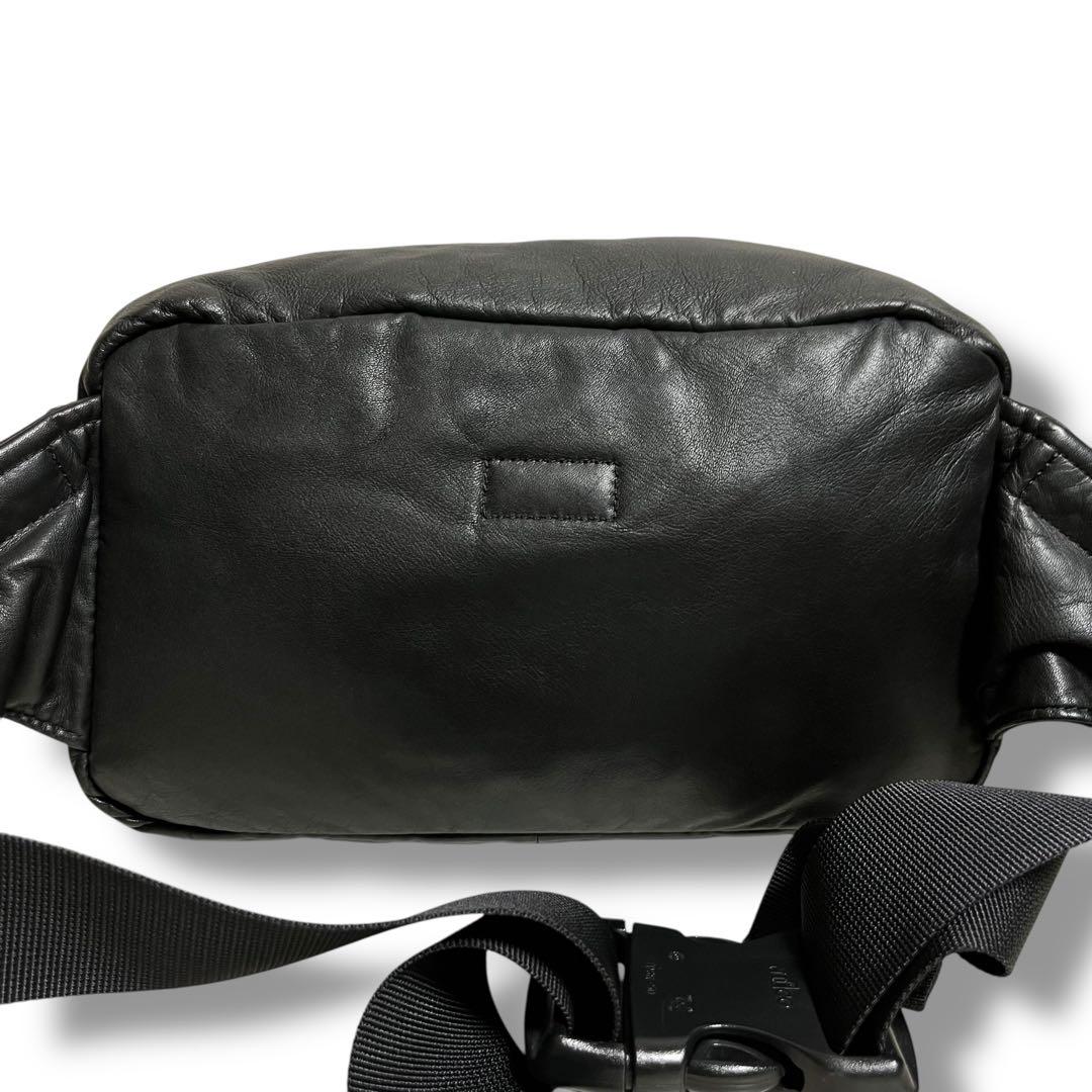 希少品　PORTER　ポーター　吉田カバン　ブラック　本革　タンカー　レザー