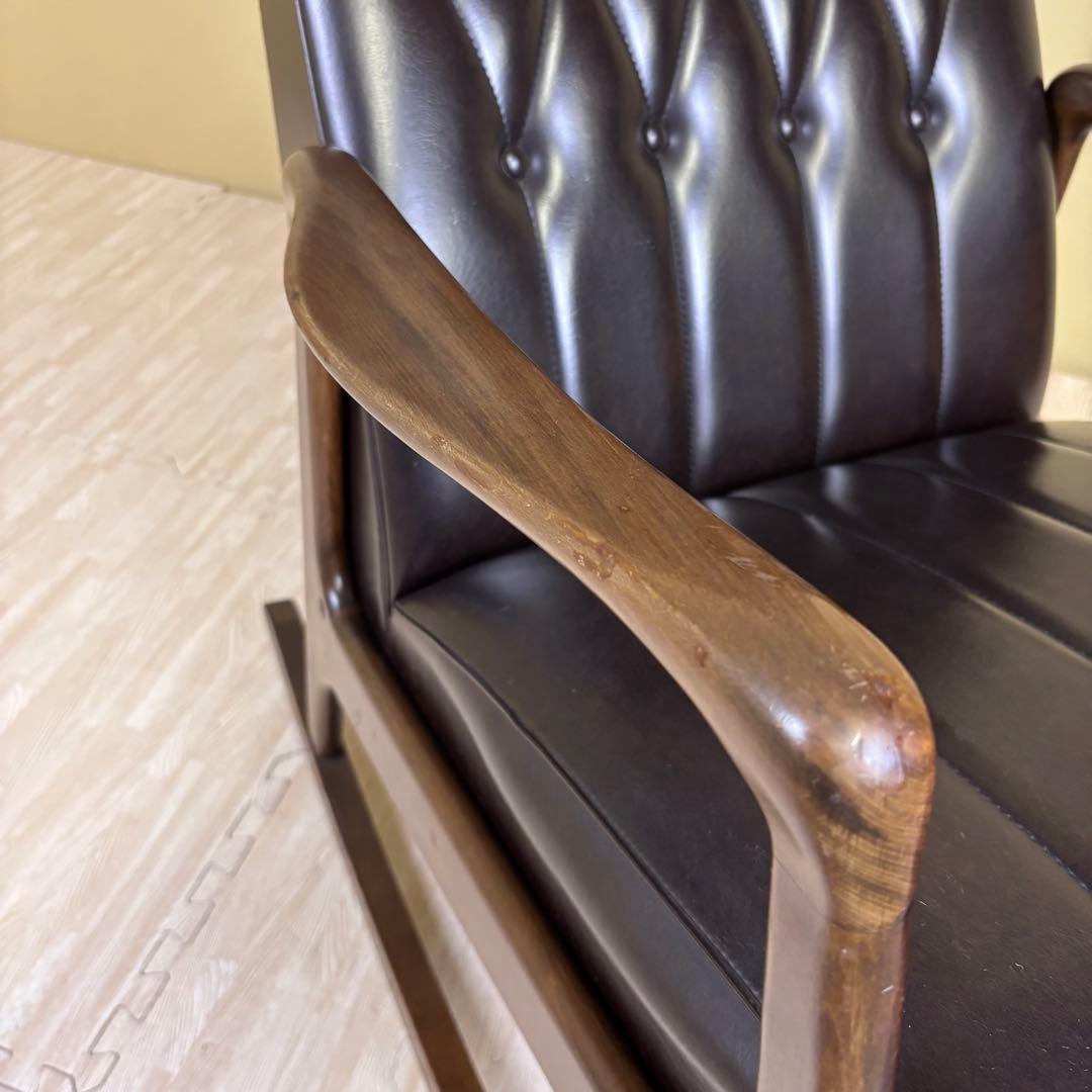 １人掛け　程度良好　ミッドセンチュリー　ヴィンテージ　レトロ　ロッキングチェア