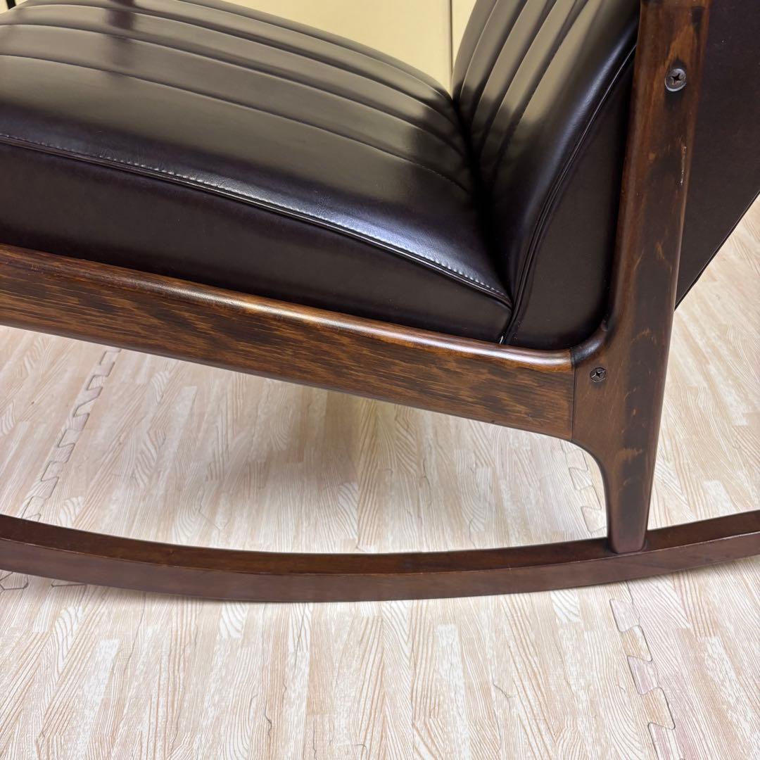 １人掛け　程度良好　ミッドセンチュリー　ヴィンテージ　レトロ　ロッキングチェア