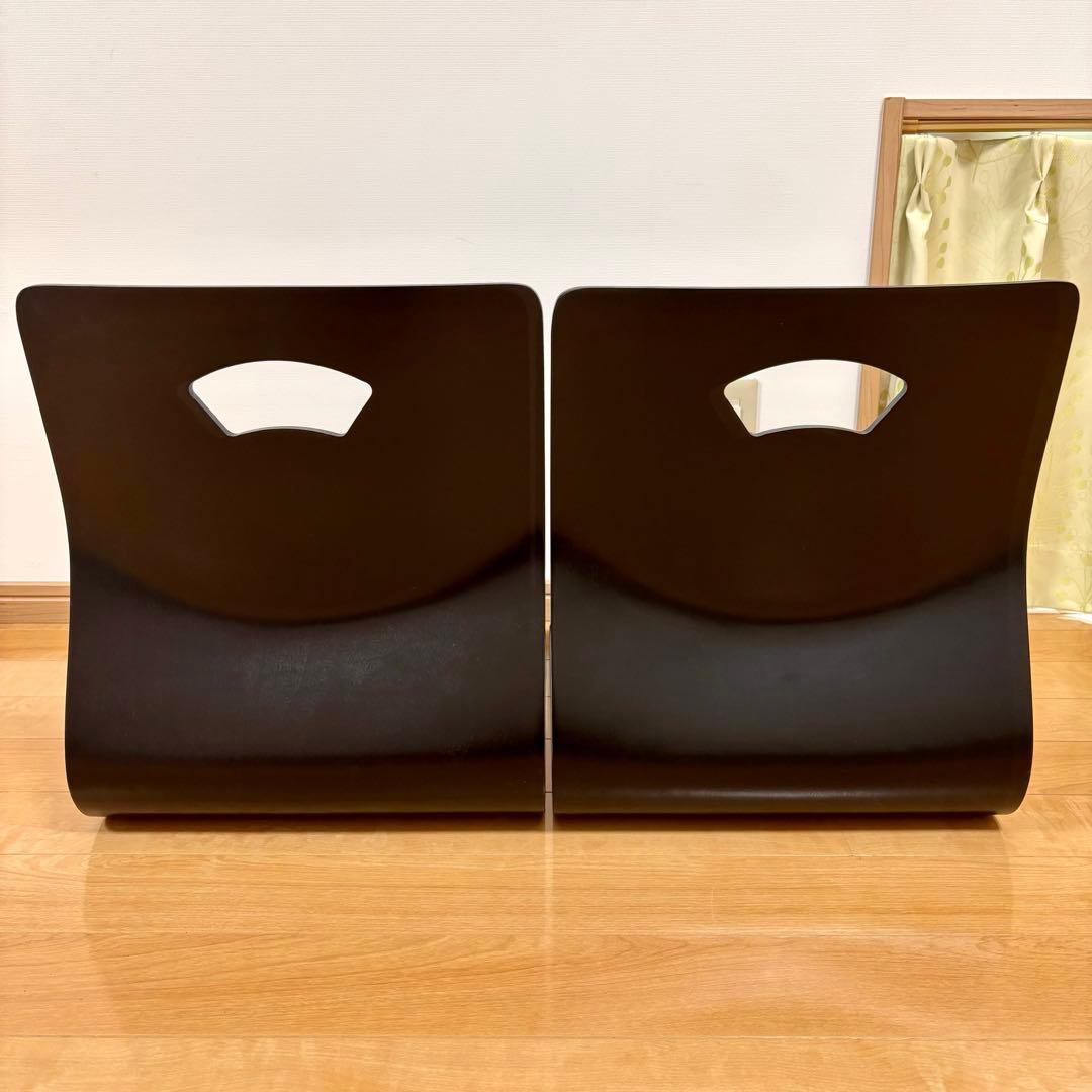 【未使用品】木製 曲げ木 和座椅子 座椅子 4脚セット和室 旅館