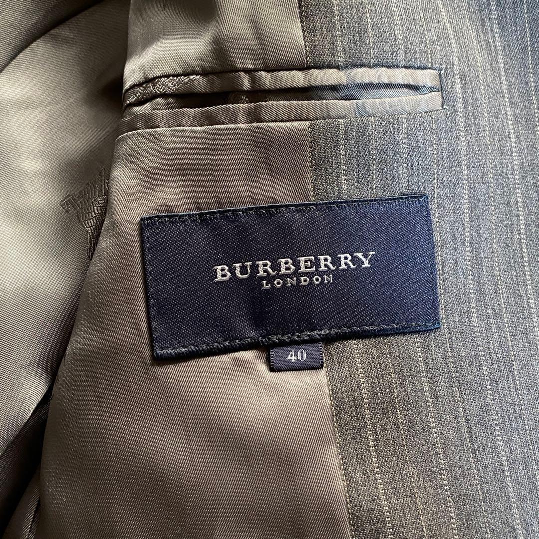 希少♡バーバリーロンドン ストライプスーツ シャドーホース ハイウエスト