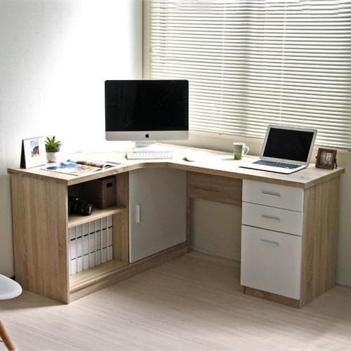 《新品・送料無料》パソコンデスク コーナーデスク L字型 幅120cm