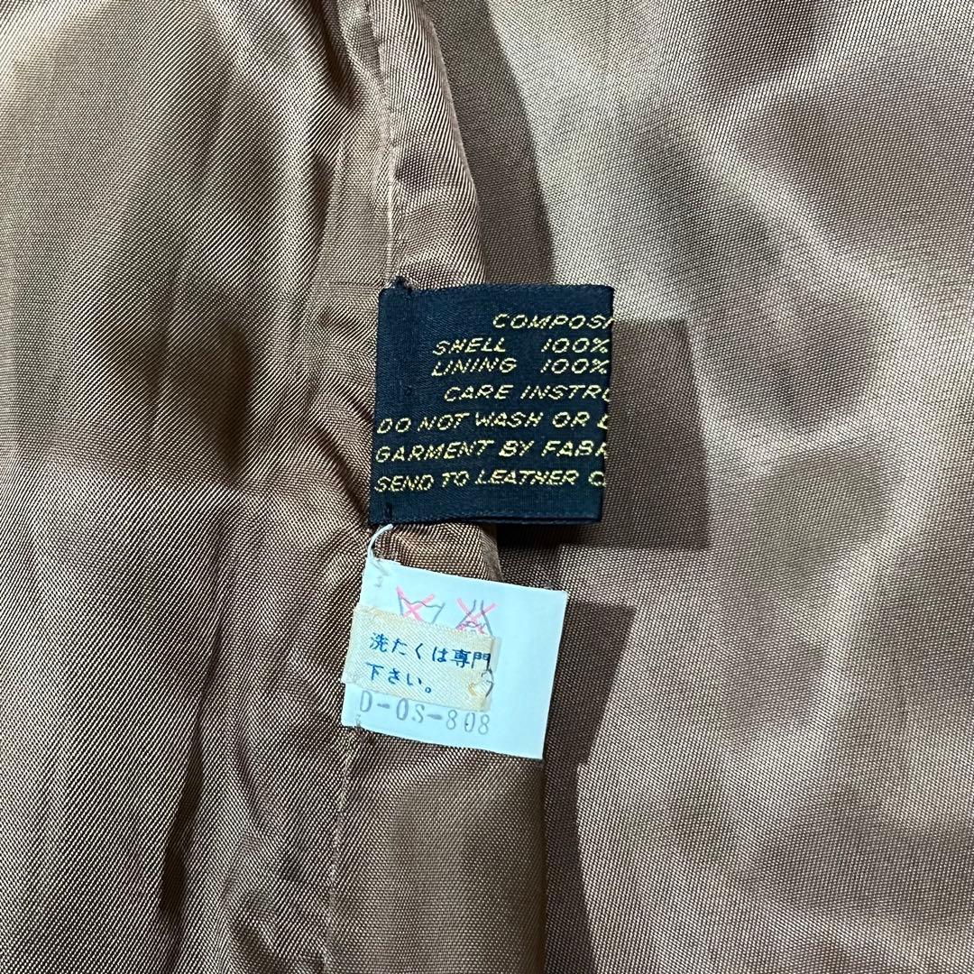 EURO vintage スペイン製 ラムレザートレンチコート 羊革