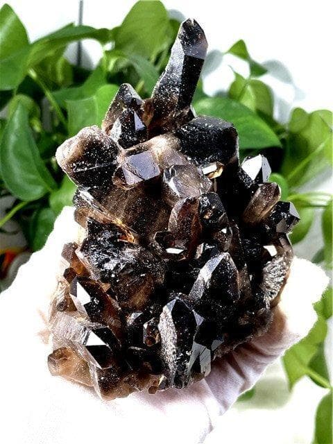 AAA級【魔除け】◆天然モリオン(黒水晶）クラスターYT8C6/149C19A