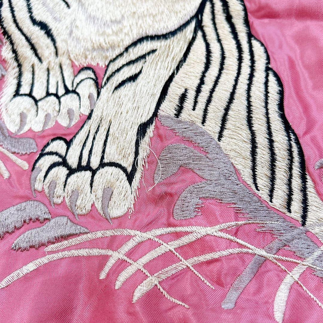 テーラー東洋 岩田剛典着 リバーシブル サテンスカジャン 日本地図×虎 サイズL