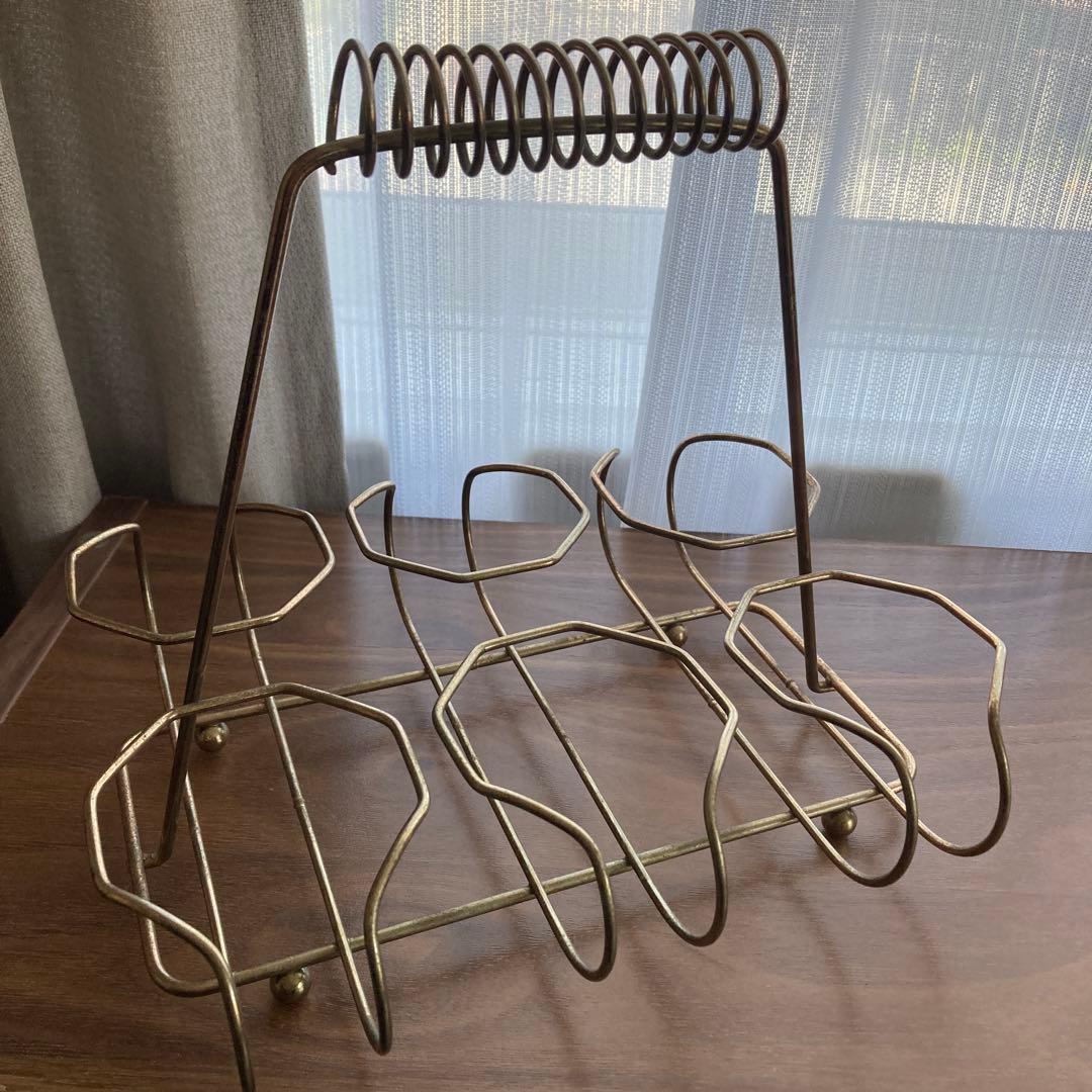 ヴィンテージ ミッドセンチュリー モダン ドリンクグラスキャリア