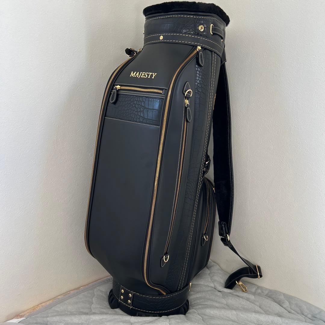 【新品】MAJESTY ゴルフバッグ キャディバッグ 黒