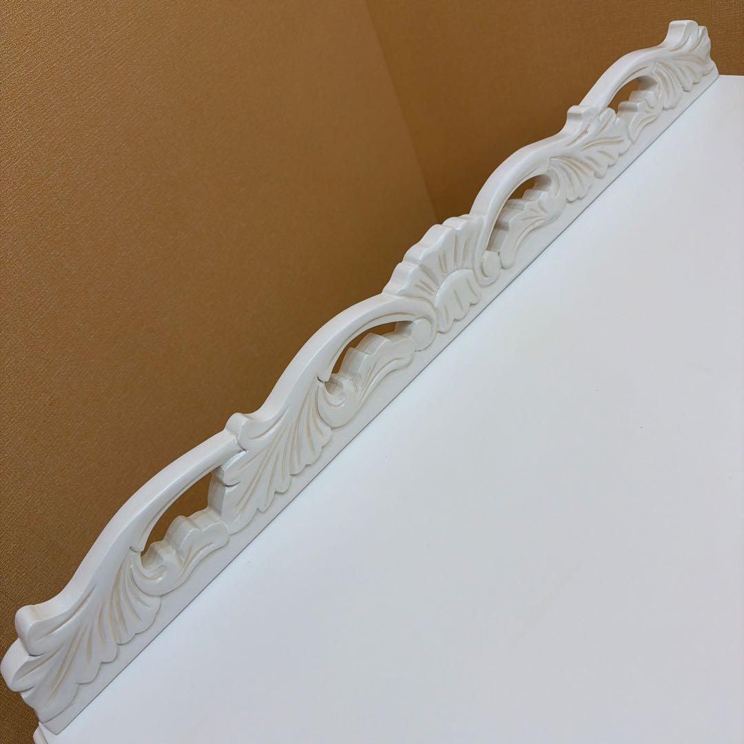 ロココ調 アンティーク風 猫脚 チェスト 4段 姫系 白家具