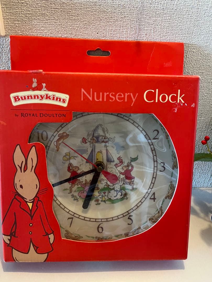 【新品未使用・箱あり】ロイヤル・ドルトン バニキンズ ナーサリークロック