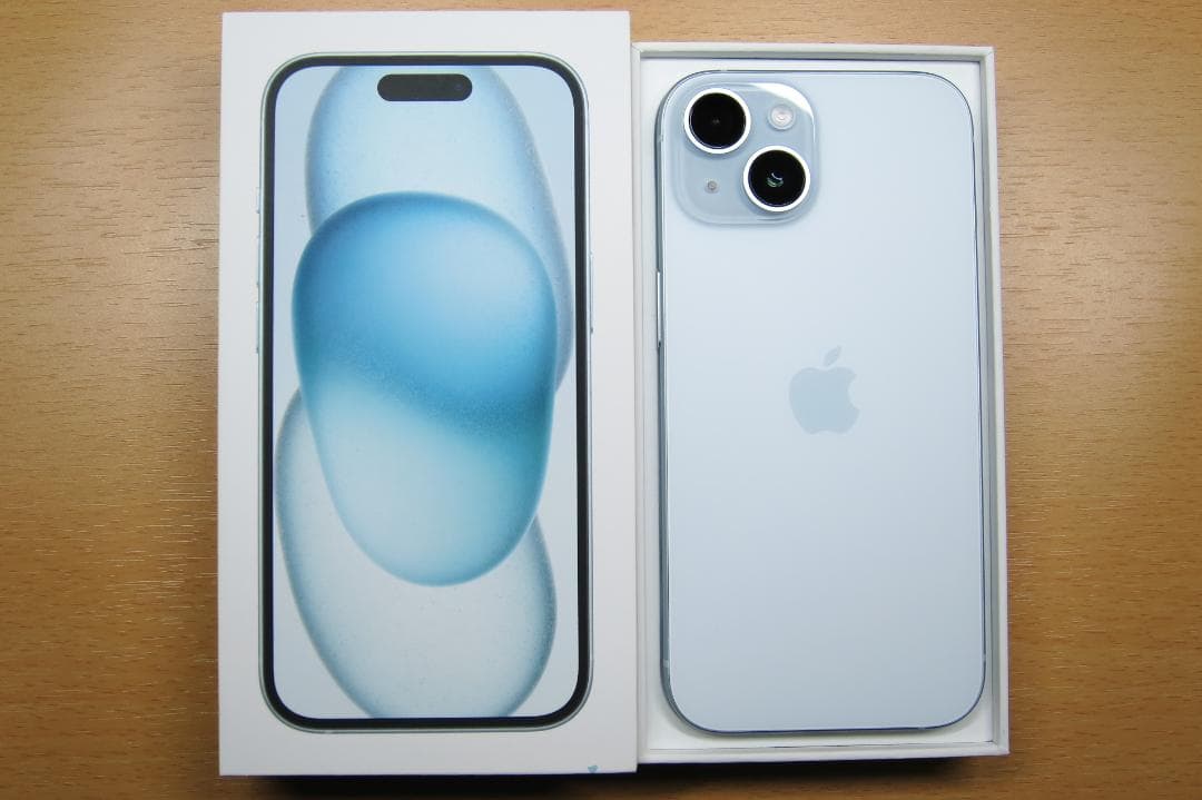 iPhone 15 ブルー 128GB バッテリー100%