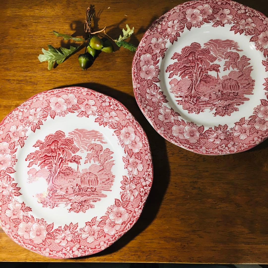 【入手困難】英国製　エノク・ウェッジウッド　25㎝　ディナープレート２枚セット