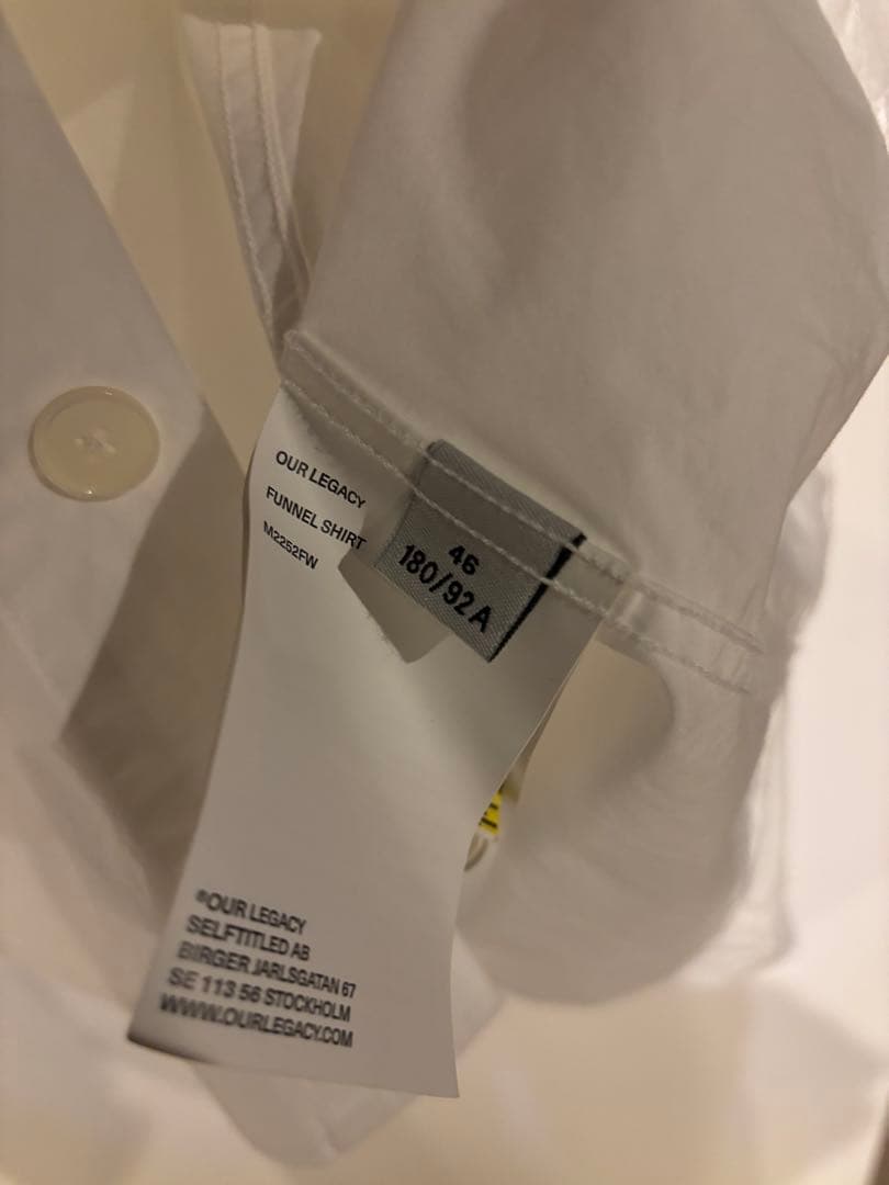 OURLEGACY FUNNEL SHIRT 46 モーガン蔵人
