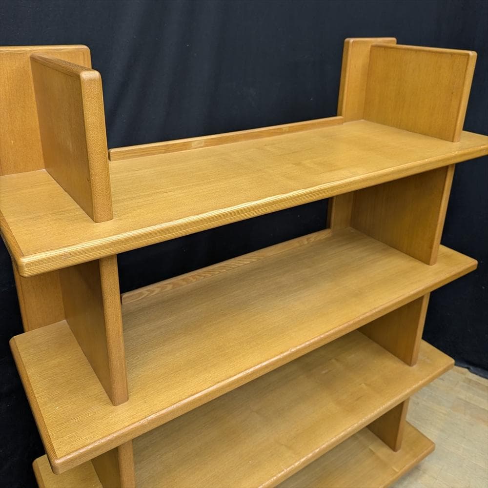 起立木工 キリツ　タモ　オープンラック　飾り棚　フリーラック　シェルフ　多目的