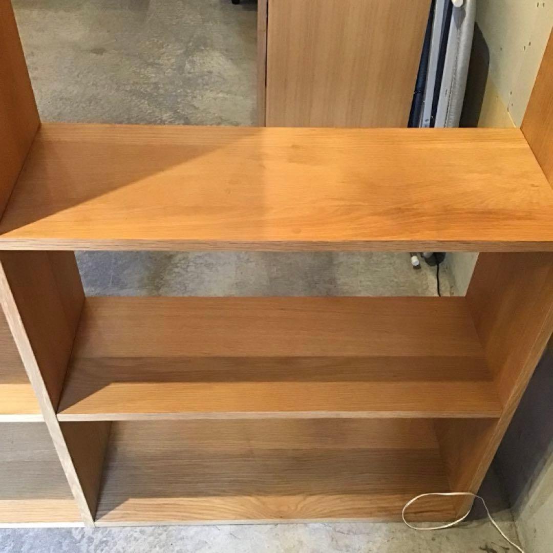 無印良品 スタッキングシェルフ オーク材 本棚