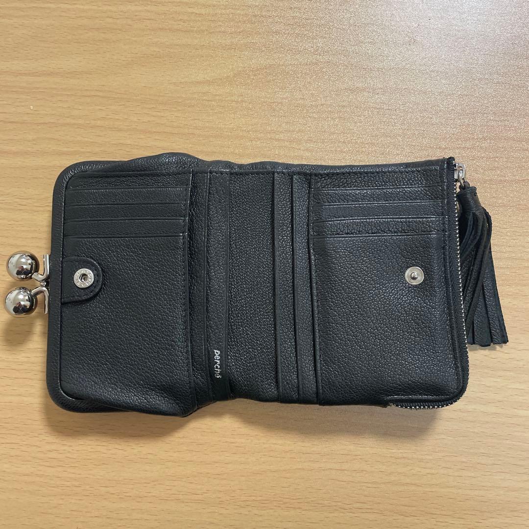 ペルケ perche / マルチスタッズがま口二つ折りウォレット