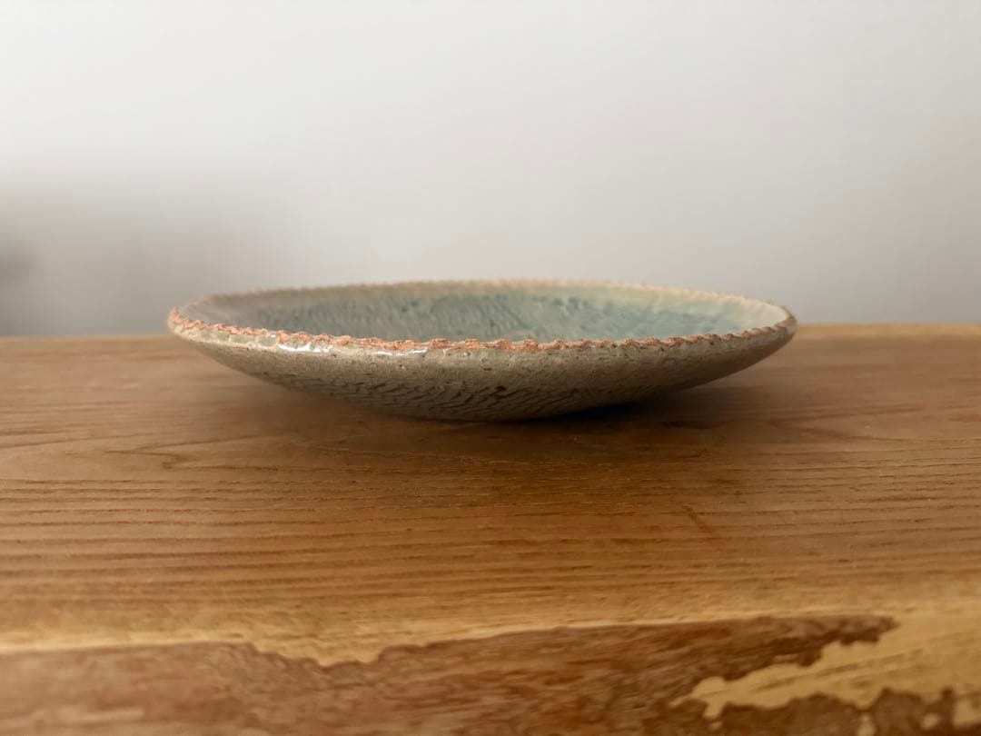 惣堂窯　掛谷康樹　練り上げ　9寸皿　丸皿　陶器皿