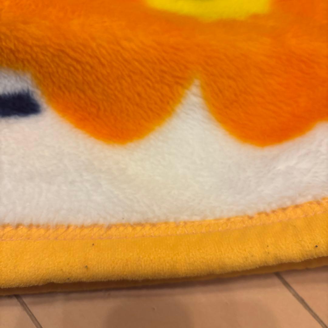 マリメッコ　シングル毛布　西川　ウニッコ　柄　オレンジ