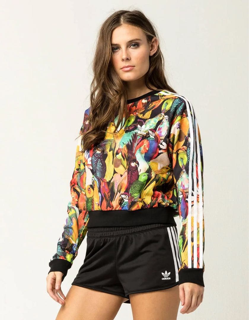 adidas originals コラボ 総柄 スウェット トレーナー