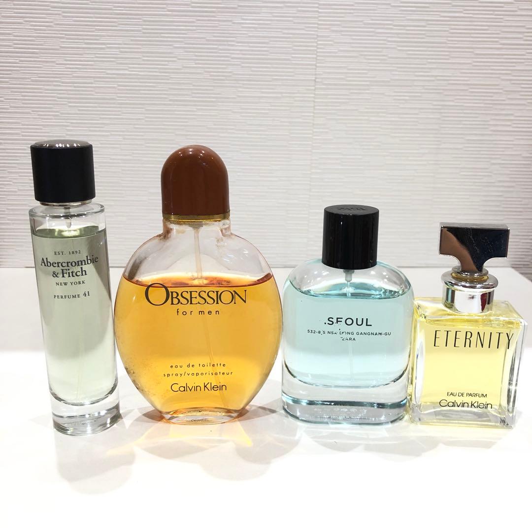 メンズ香水おまとめ4本（オブセッション、エタニティ他）