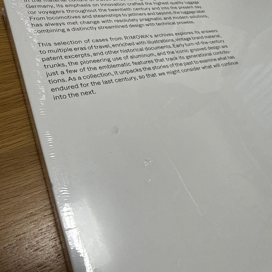 本RIMOWAアーカイブブック since1898裏一部傷あり