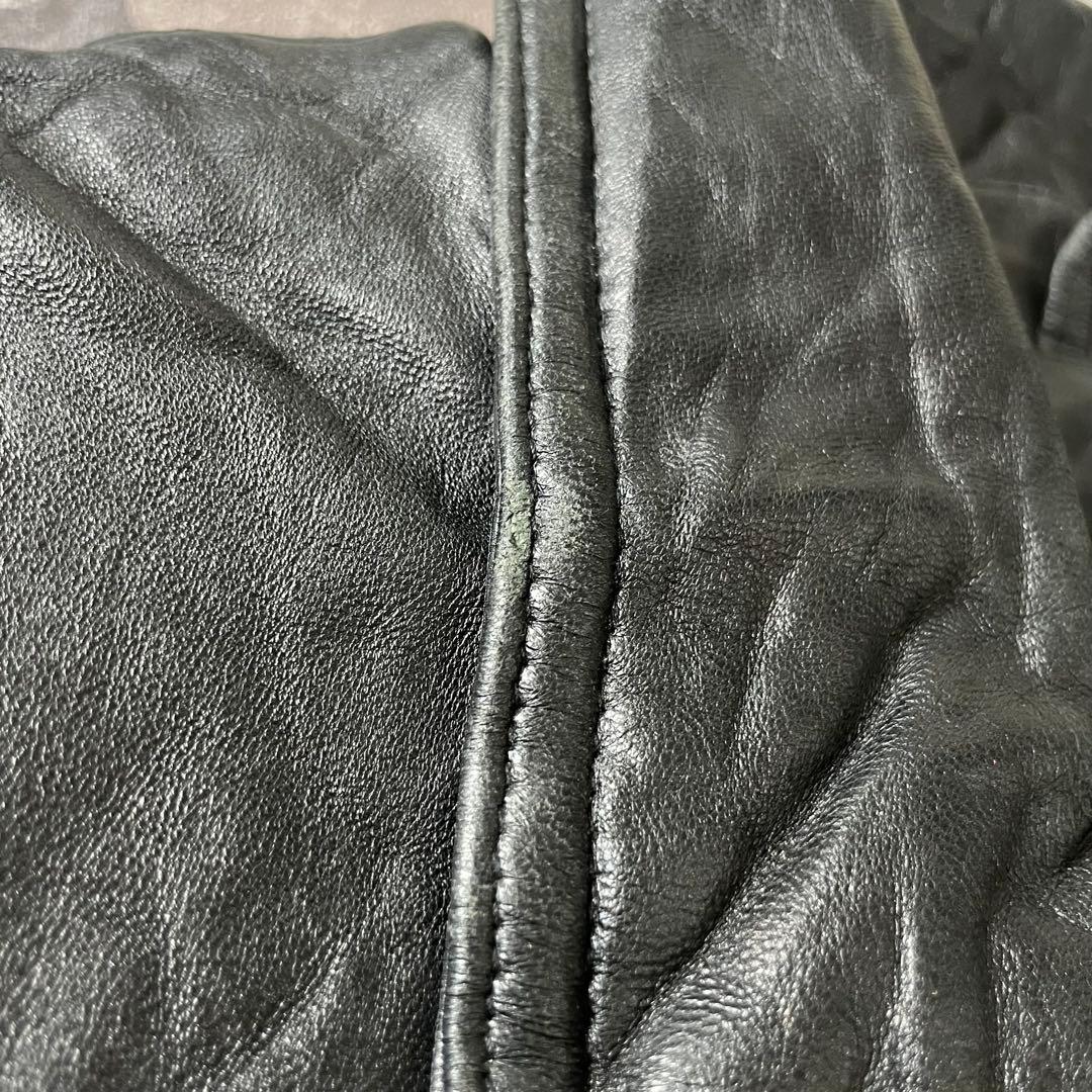 vintage 本革 American オールドレザージャケット ブラック L
