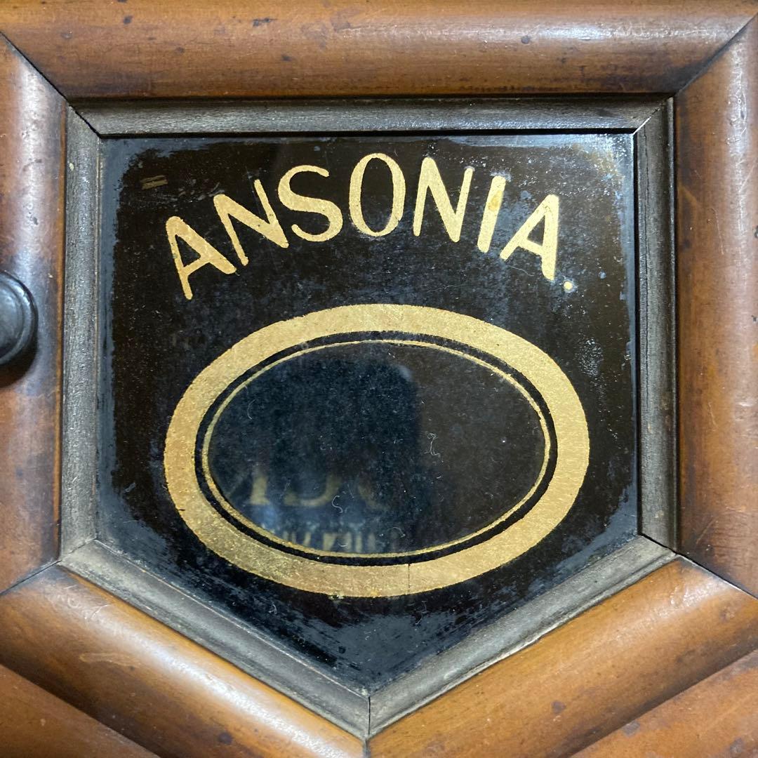 アンソニア　壁掛け　ボンボン時計　明治　振り子