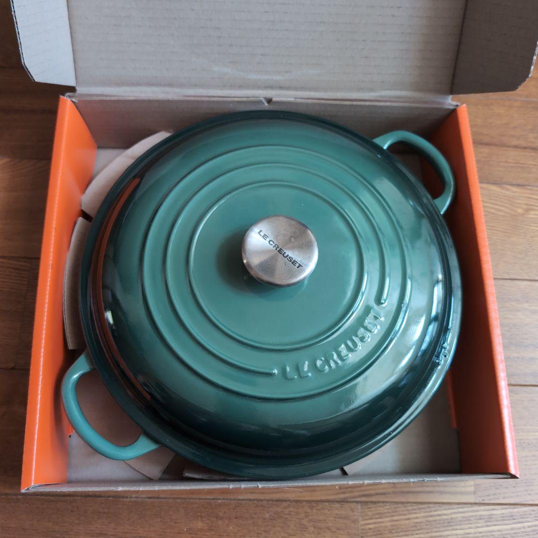 新品未使用　ル・クルーゼ26cm　キャセロール　両手鍋　アーティチョーク