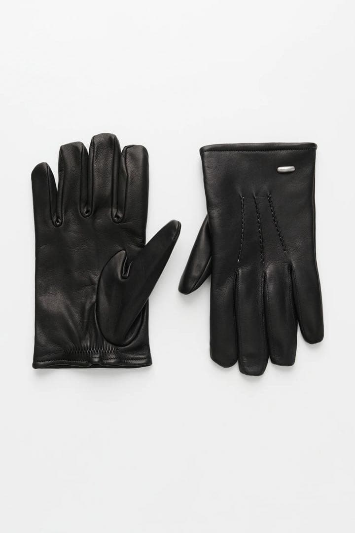 OUR LEGACY HIS GLOVES ブラックレザー手袋