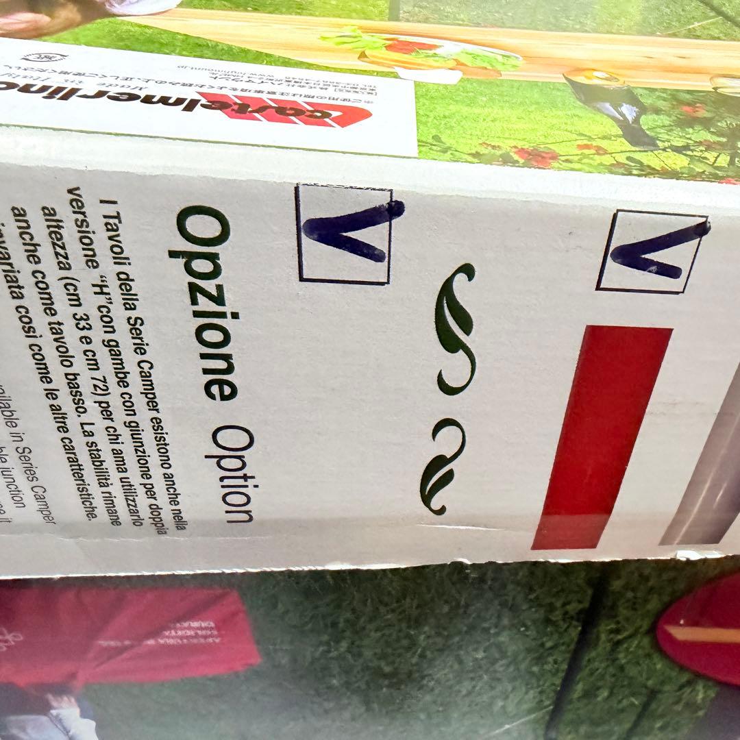 新品未開封 カステルメルリーノ 100☓60　ハイ＆ローキャンパーテーブル