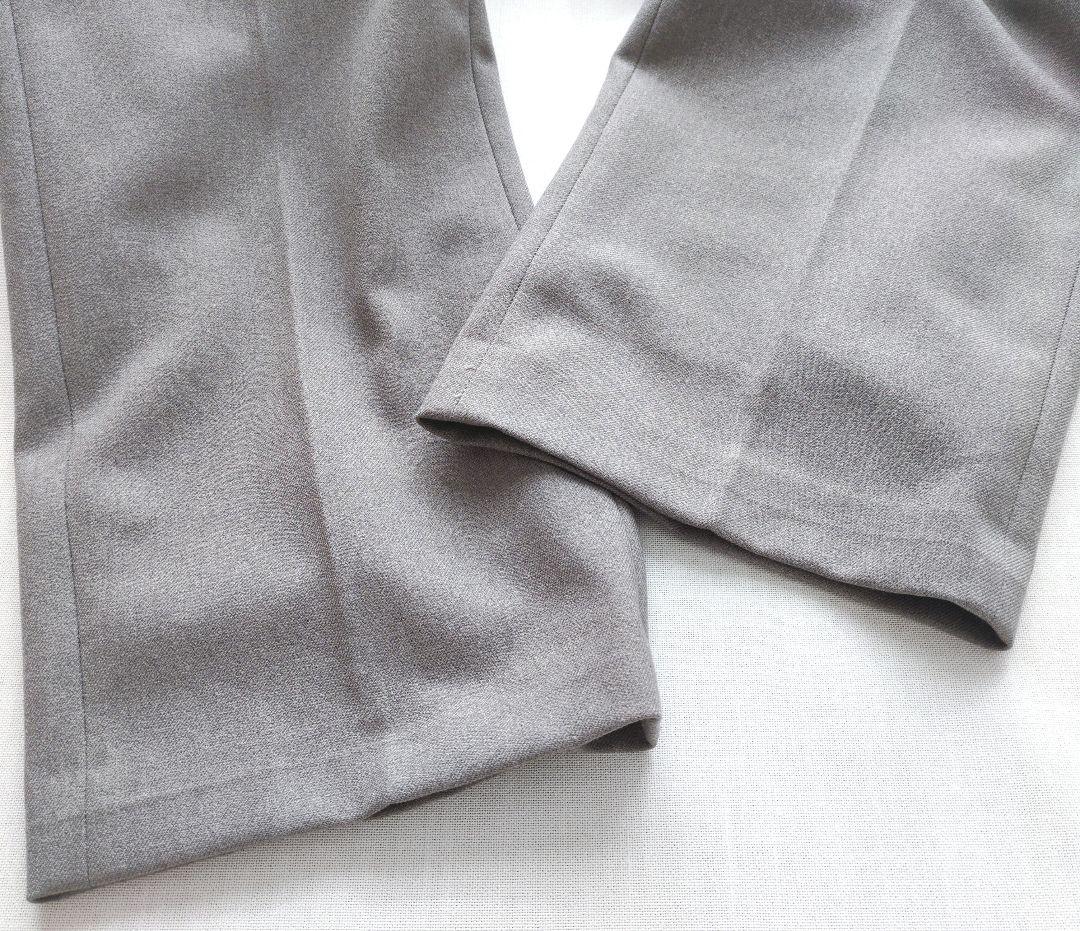 ユナイテッドアローズ　パンツスーツ　グレー　ノーカラージャケット　洗える