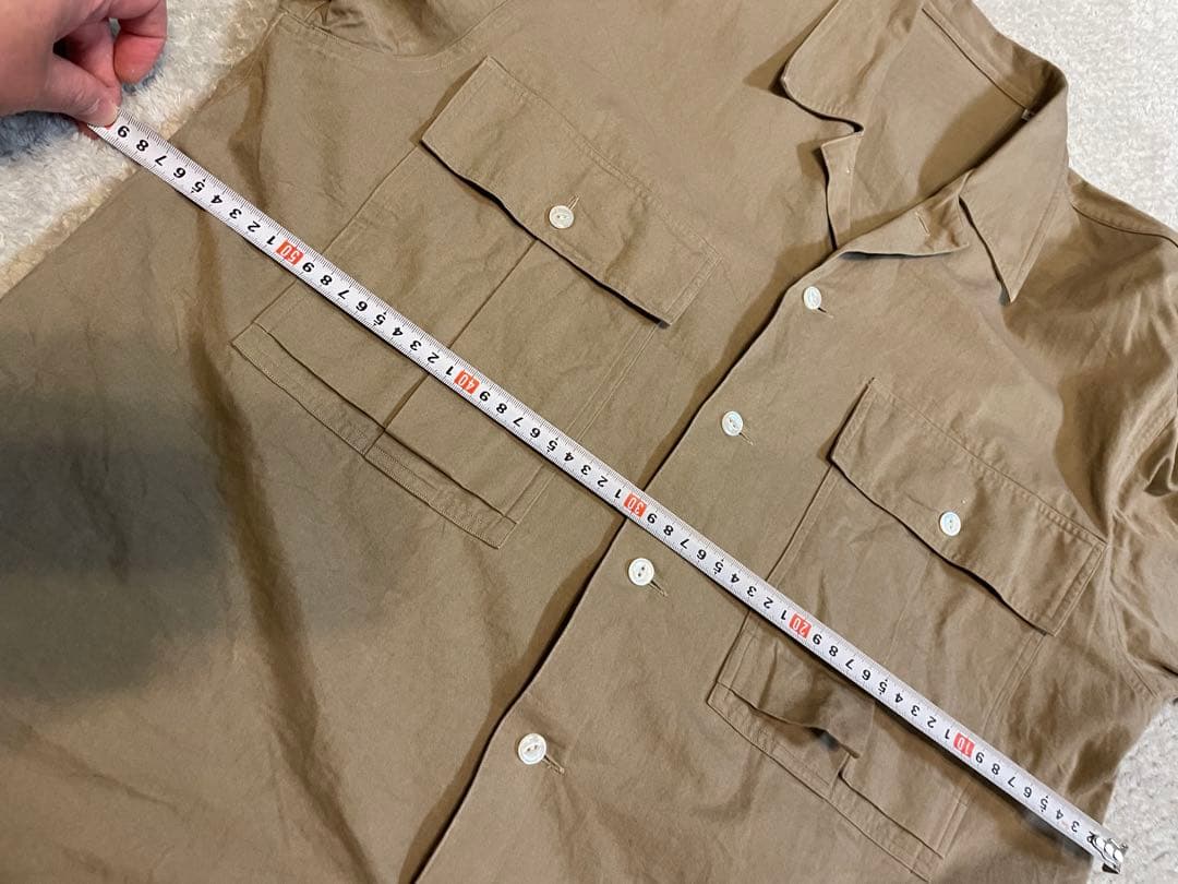 レスレストン　LESLESTON ミリタリーシャツ　Mサイズ　カーキ色