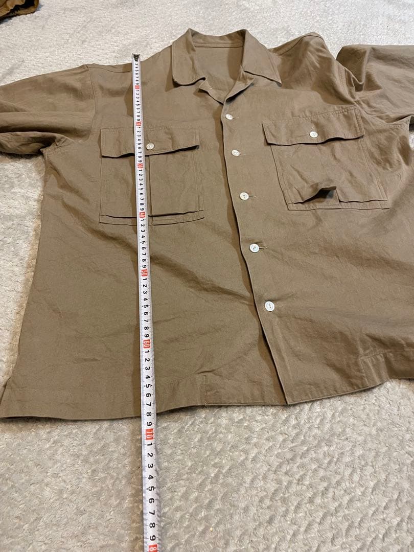 レスレストン　LESLESTON ミリタリーシャツ　Mサイズ　カーキ色