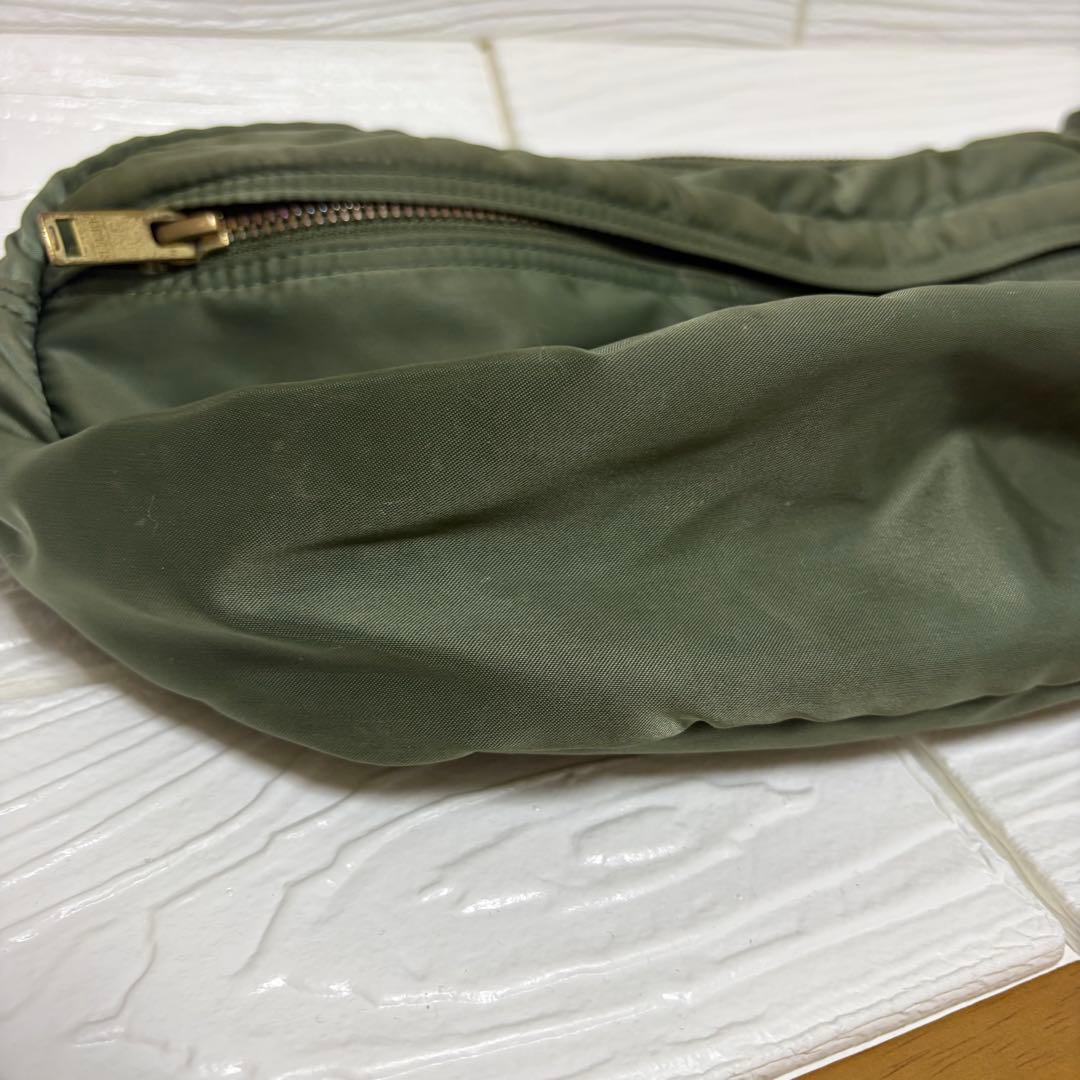 【人気】PORTER タンカー ショルダーバッグ セージグリーン ハーフムーン