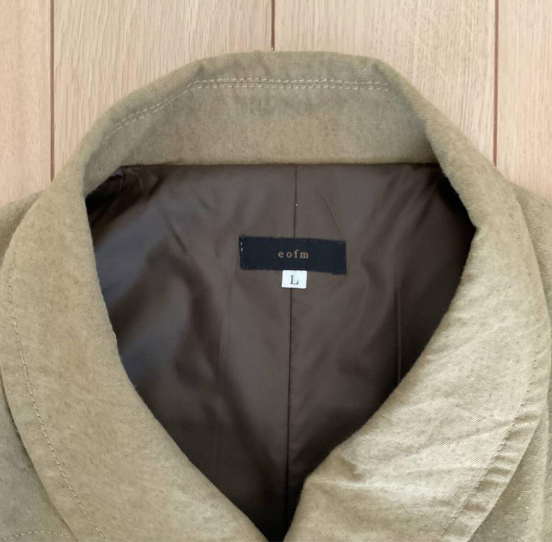 eofm ベージュ ロングコート Lサイズ