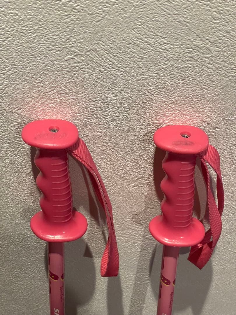 ATOMIC アトミック ジュニア スキー板 130cm ストックセット ピンク