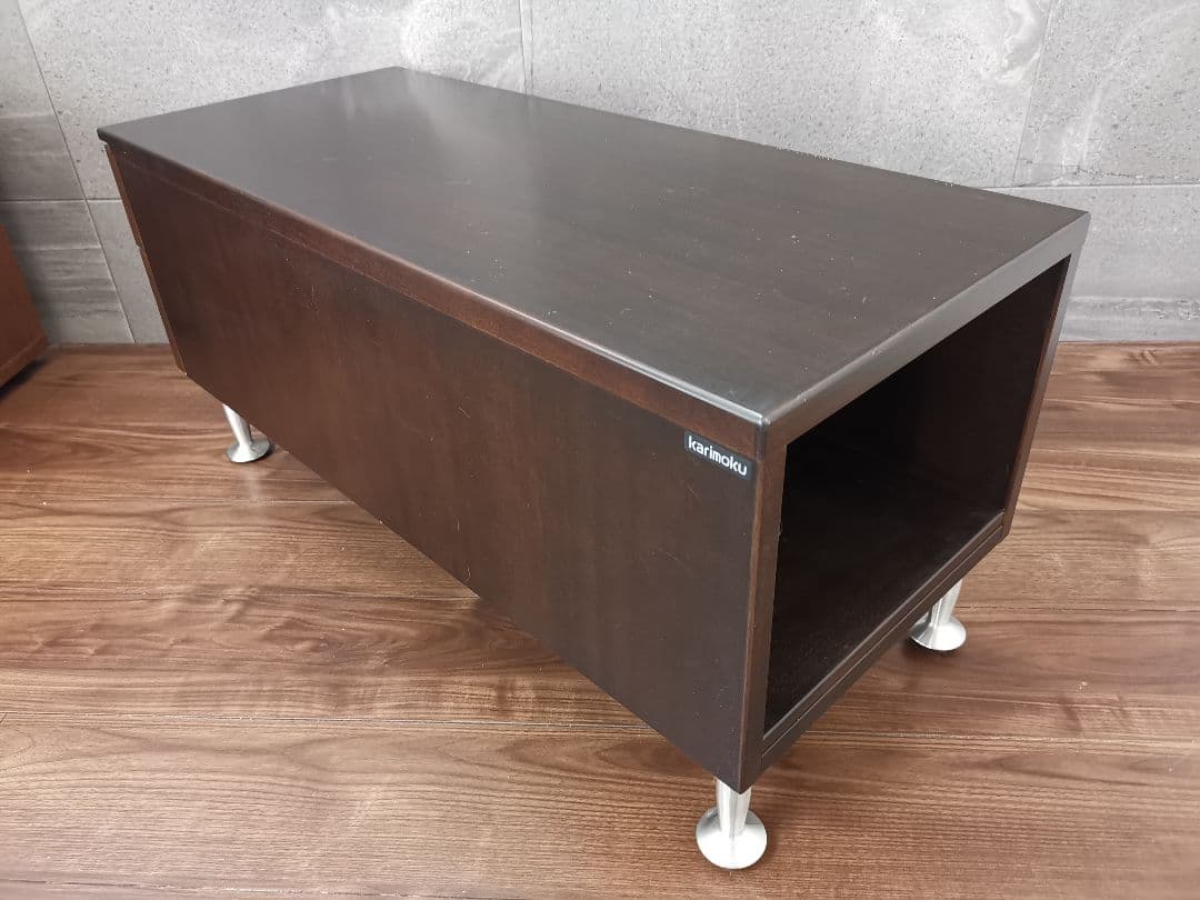 karimoku ダークブラウン サイドテーブル　ベッドテーブル　ナイトテーブル