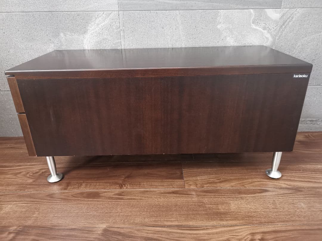 karimoku ダークブラウン サイドテーブル　ベッドテーブル　ナイトテーブル