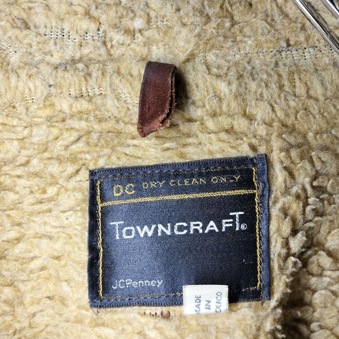 TOWNCRAFT JCPenney 70sスエードレザー ボアジャケット XL