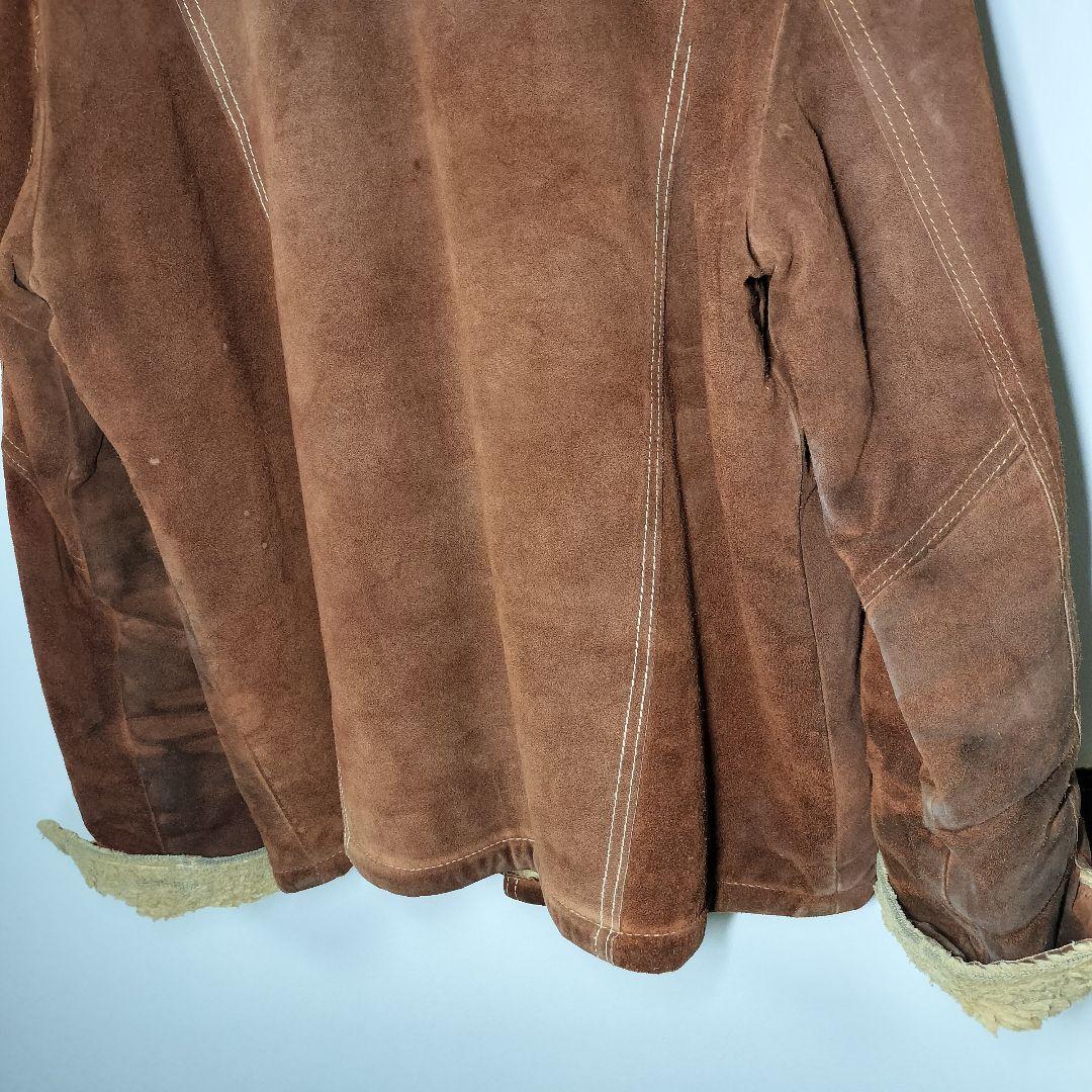 TOWNCRAFT JCPenney 70sスエードレザー ボアジャケット XL