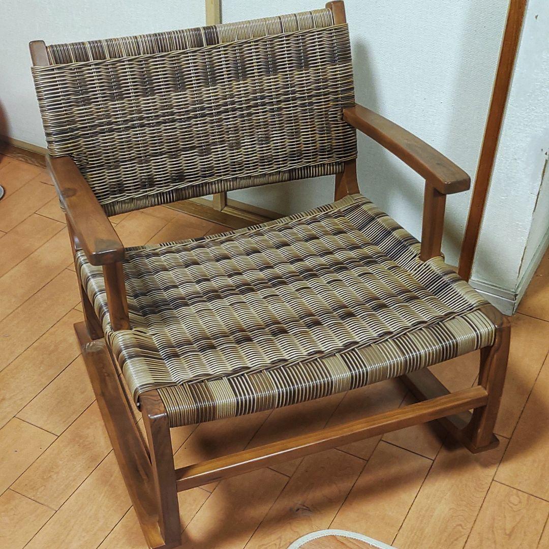 東谷　ロッキングチェア　定価26000円程　ラタン　椅子