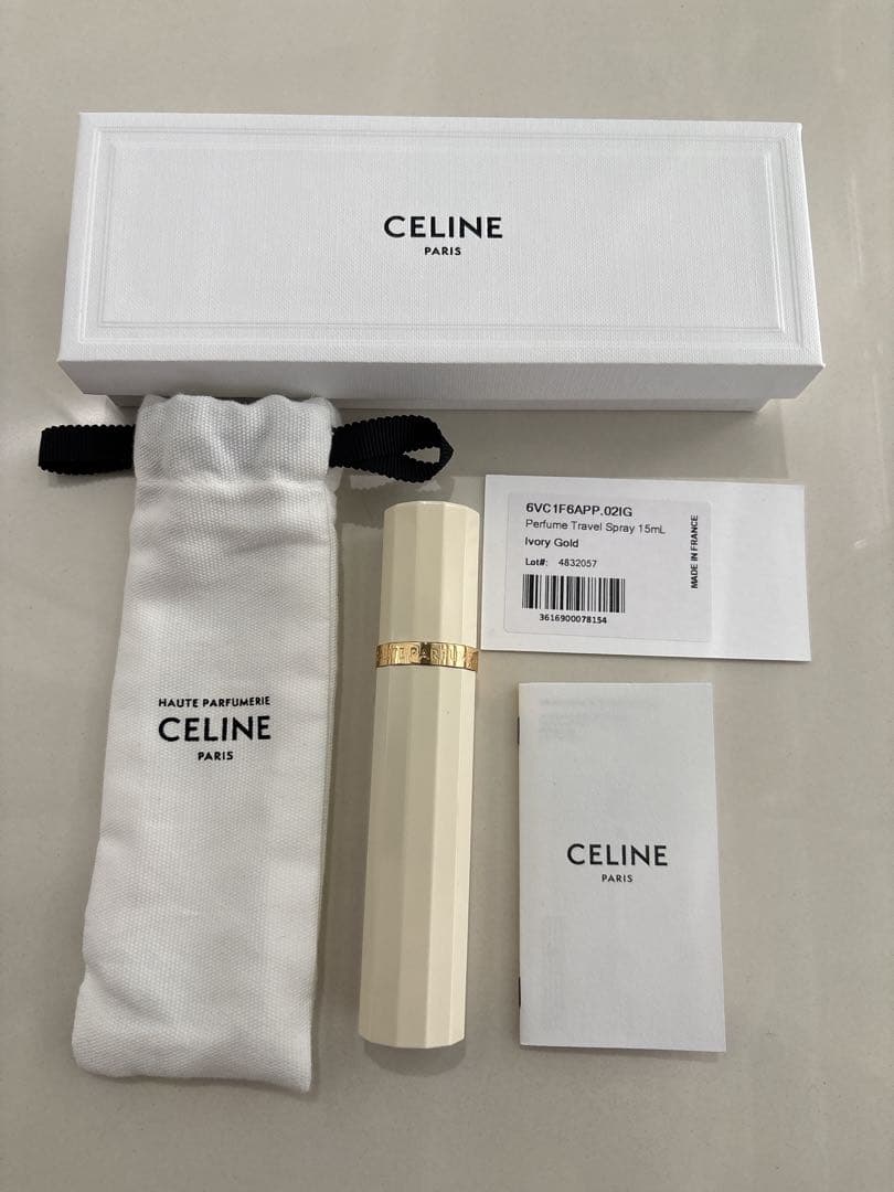 CELINE セリーヌ トラベルスプレー ケース アイボリー 香水