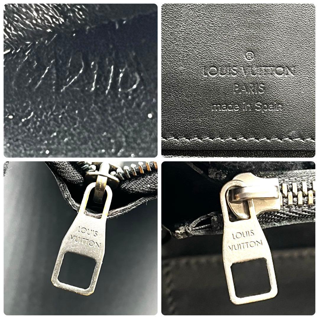 LOUIS VUITTON 長財布 ヴェルティカル ダミエ アンフィニ 本革 黒