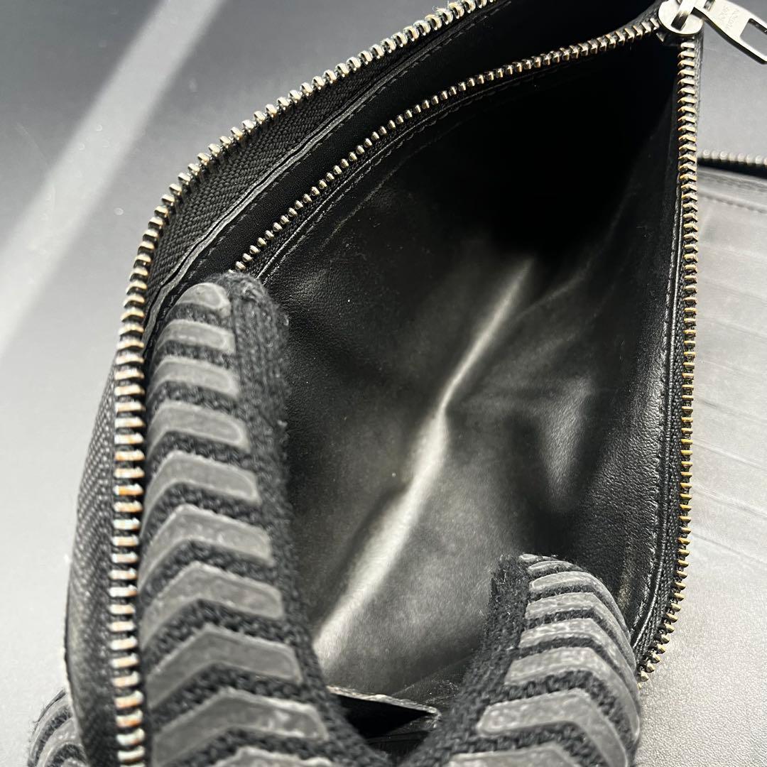 LOUIS VUITTON 長財布 ヴェルティカル ダミエ アンフィニ 本革 黒