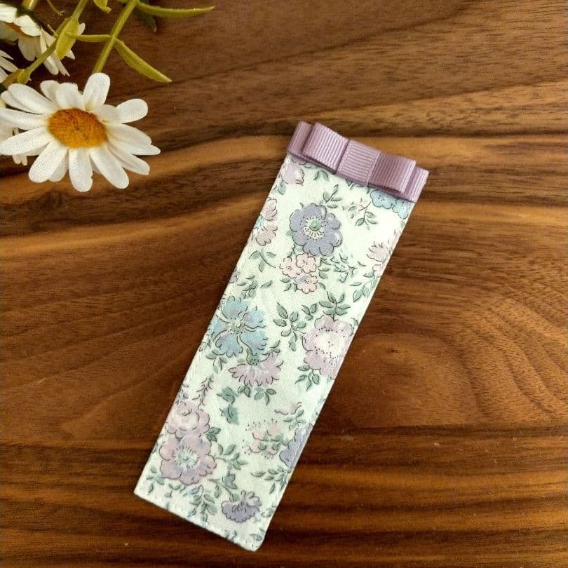 しおり　ブックマーカー❁アロナ　リバティプリント使用　ハンドメイド