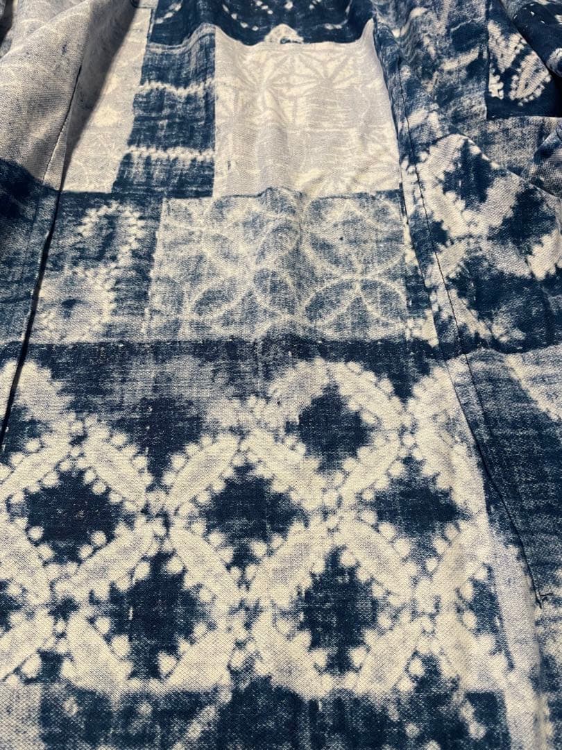 【美品】ポロラルフローレン 刺し子 パッチワーク調 ニットオックスフォードシャツ