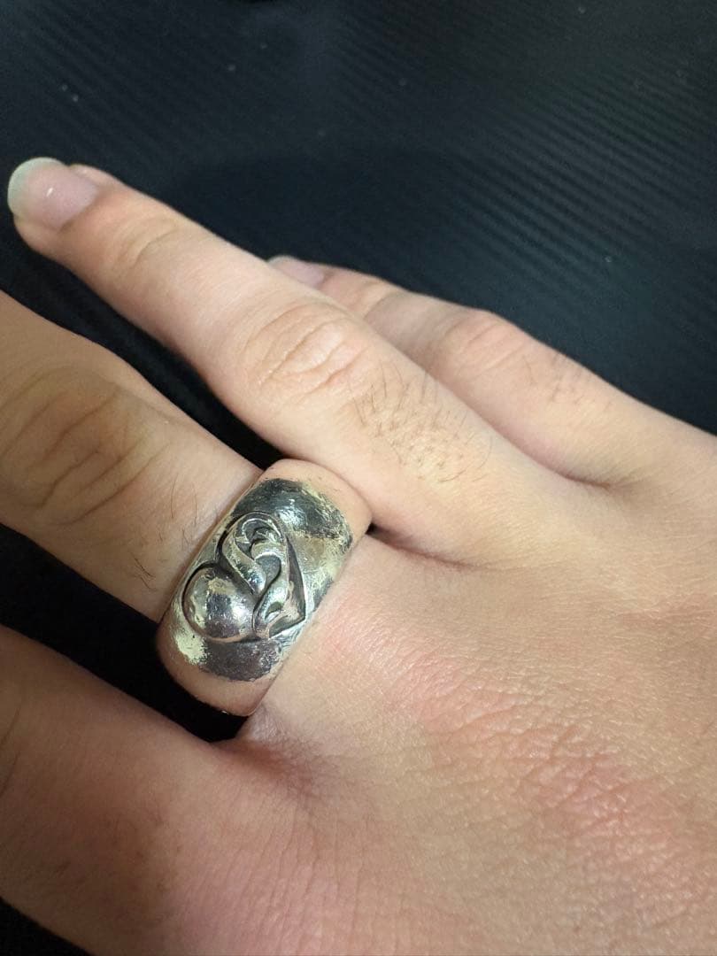 クロムハーツリングハート　21号即日発送◯