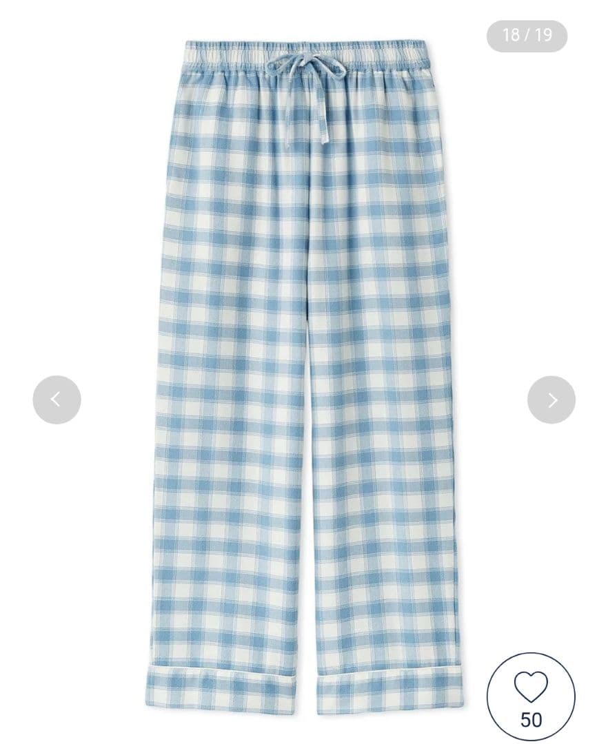 gelato pique プレッピーネルチェックパンツ